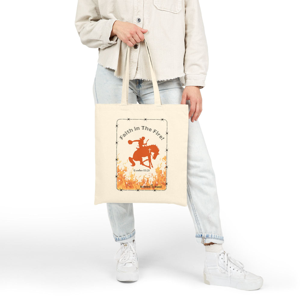 Faith in The Fire Cotton Canvas Tote Bag