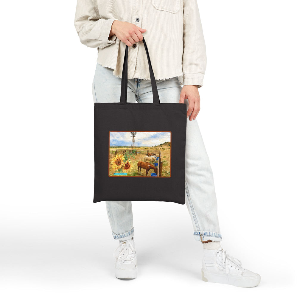 Ranch Branded To Stand Cotton Canvas Tote Bag