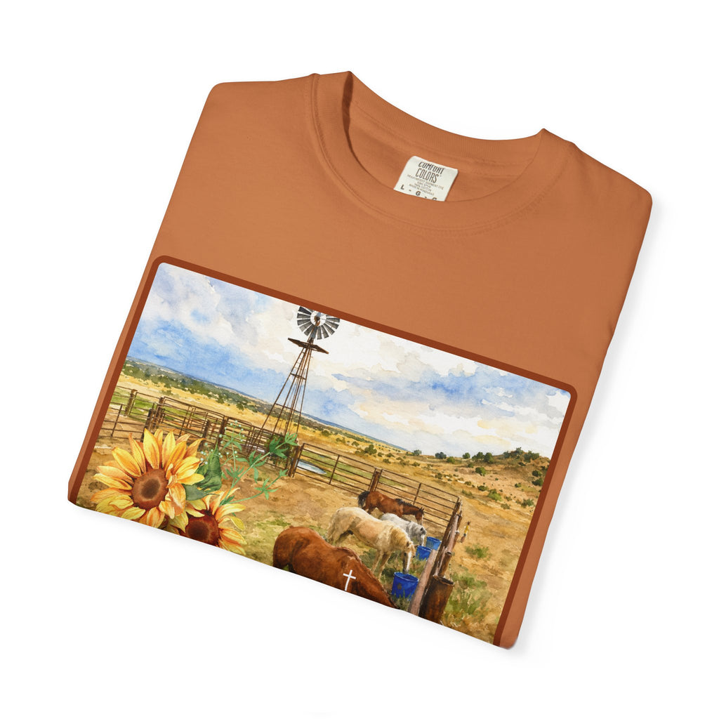 Ranch Branded To Stand Unisex Garment-Dyed T-shirt