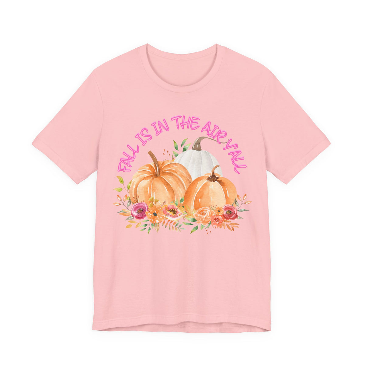 Fall Is In The Air Y'all Short Sleeve Tee