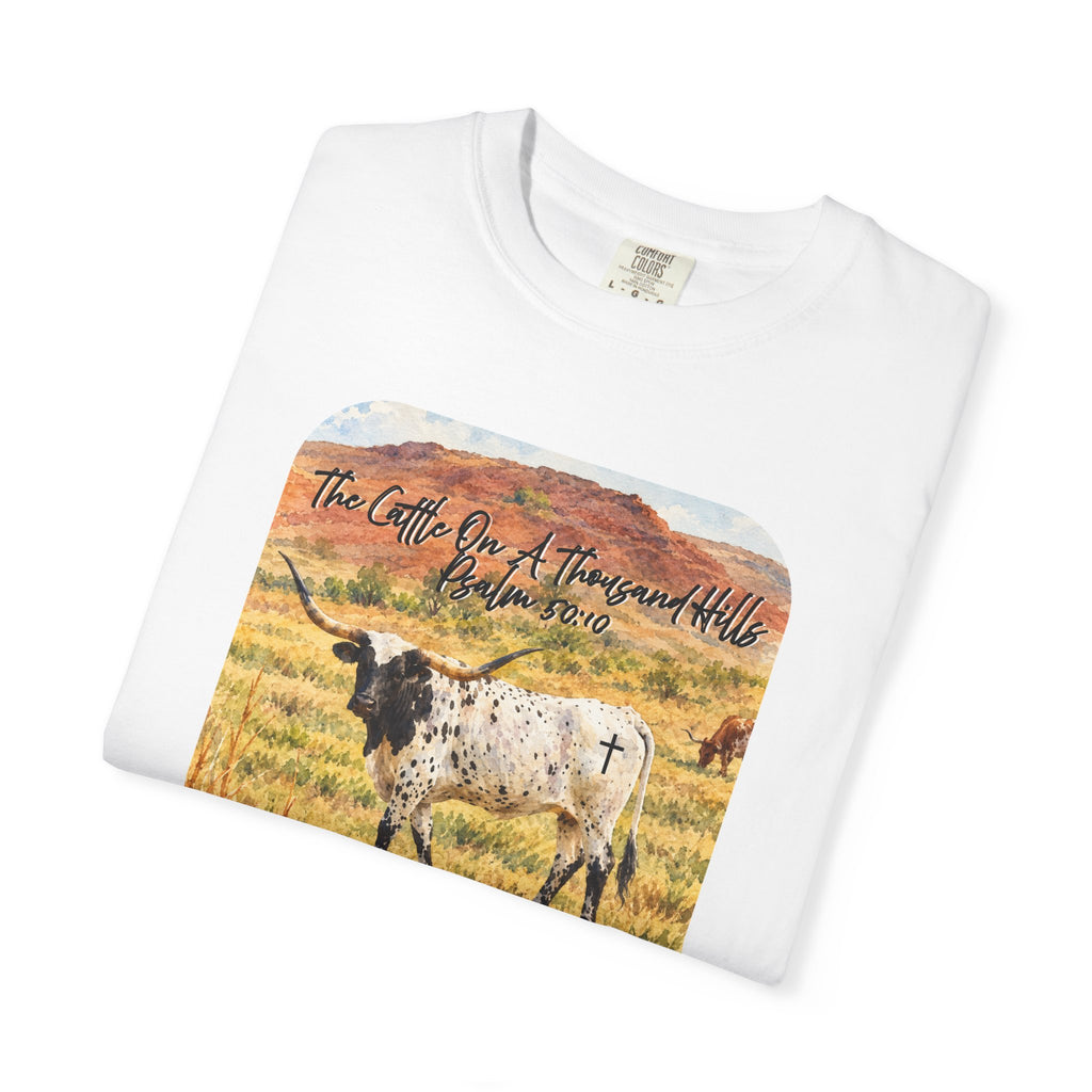 Cattle On A Thousand Hills Unisex Garment-Dyed T-shirt