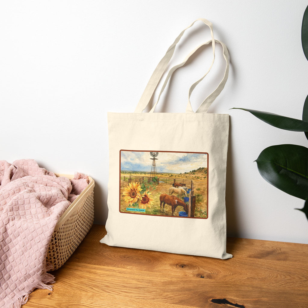 Ranch Branded To Stand Cotton Canvas Tote Bag
