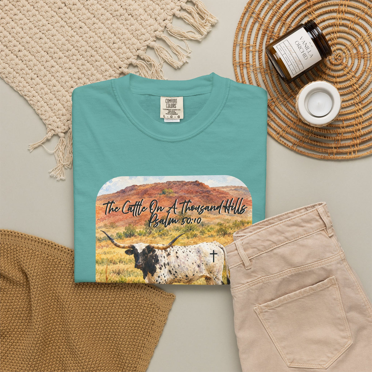Cattle On A Thousand Hills Unisex Garment-Dyed T-shirt