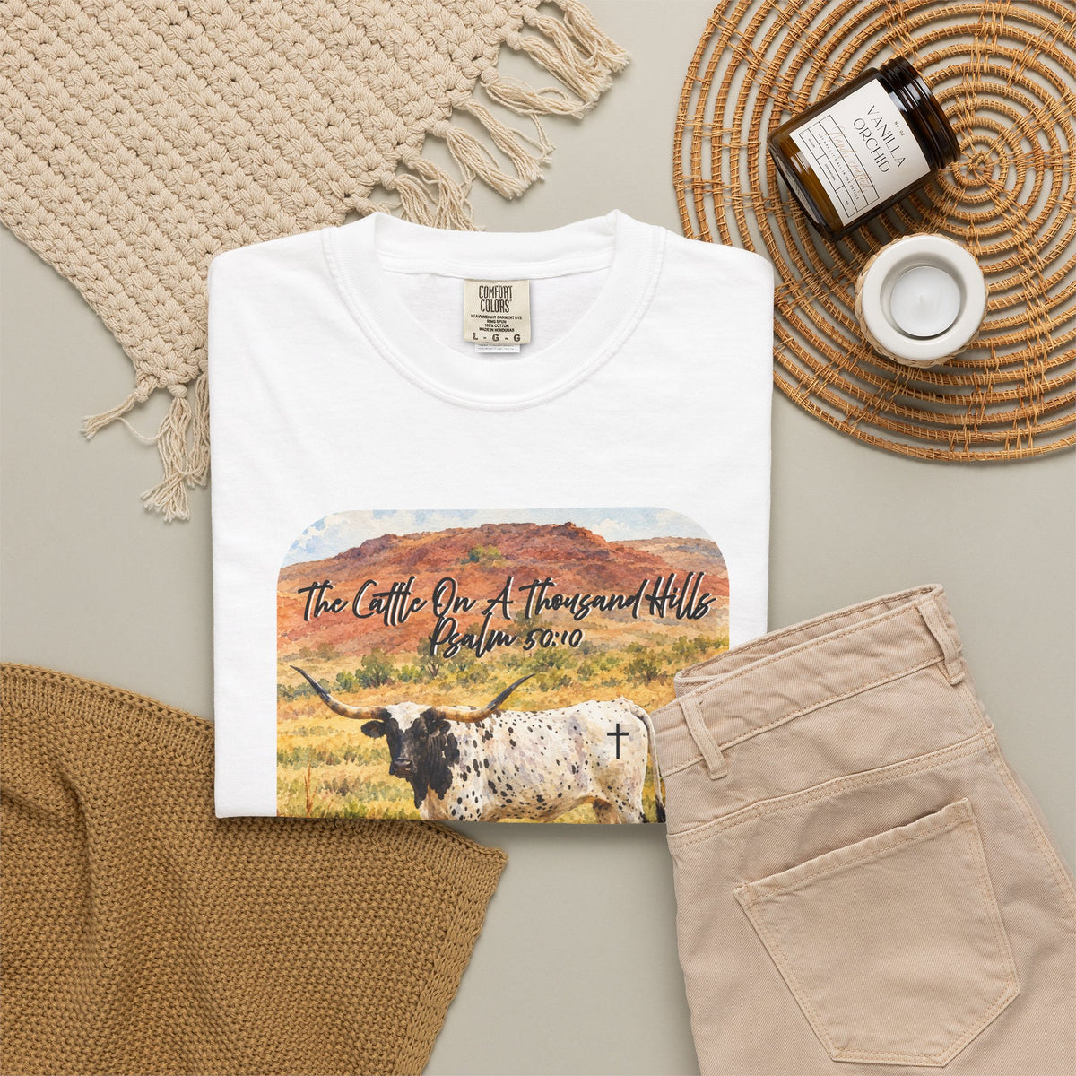 Cattle On A Thousand Hills Unisex Garment-Dyed T-shirt