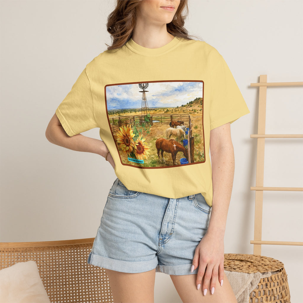 Ranch Branded To Stand Unisex Garment-Dyed T-shirt
