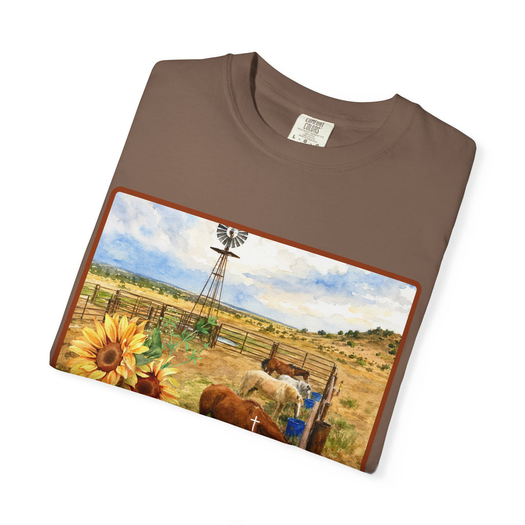 Ranch Branded To Stand Unisex Garment-Dyed T-shirt