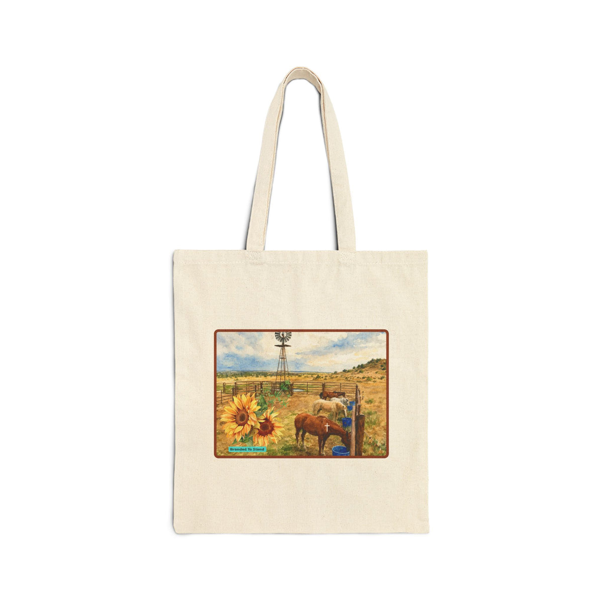 Ranch Branded To Stand Cotton Canvas Tote Bag