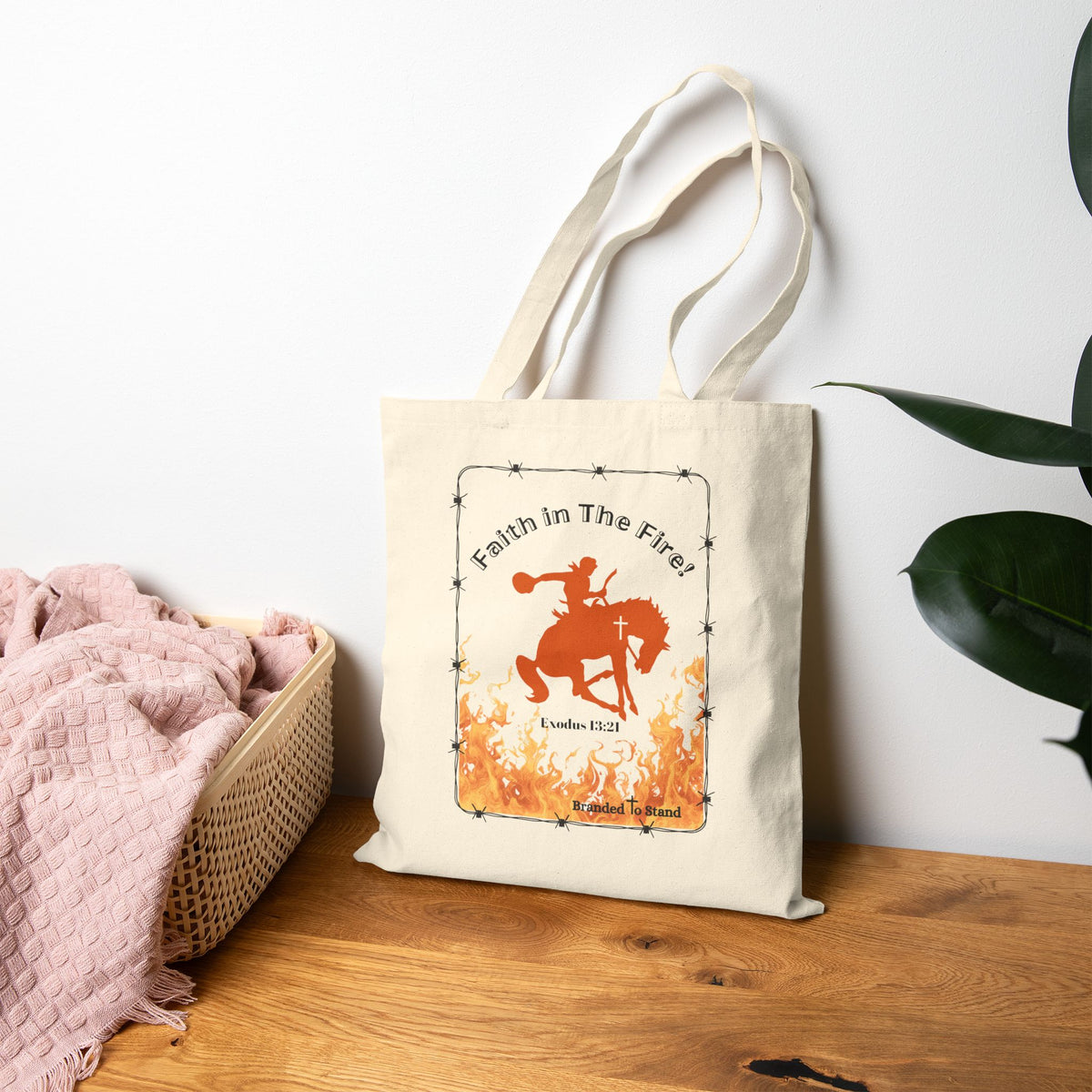 Faith in The Fire Cotton Canvas Tote Bag