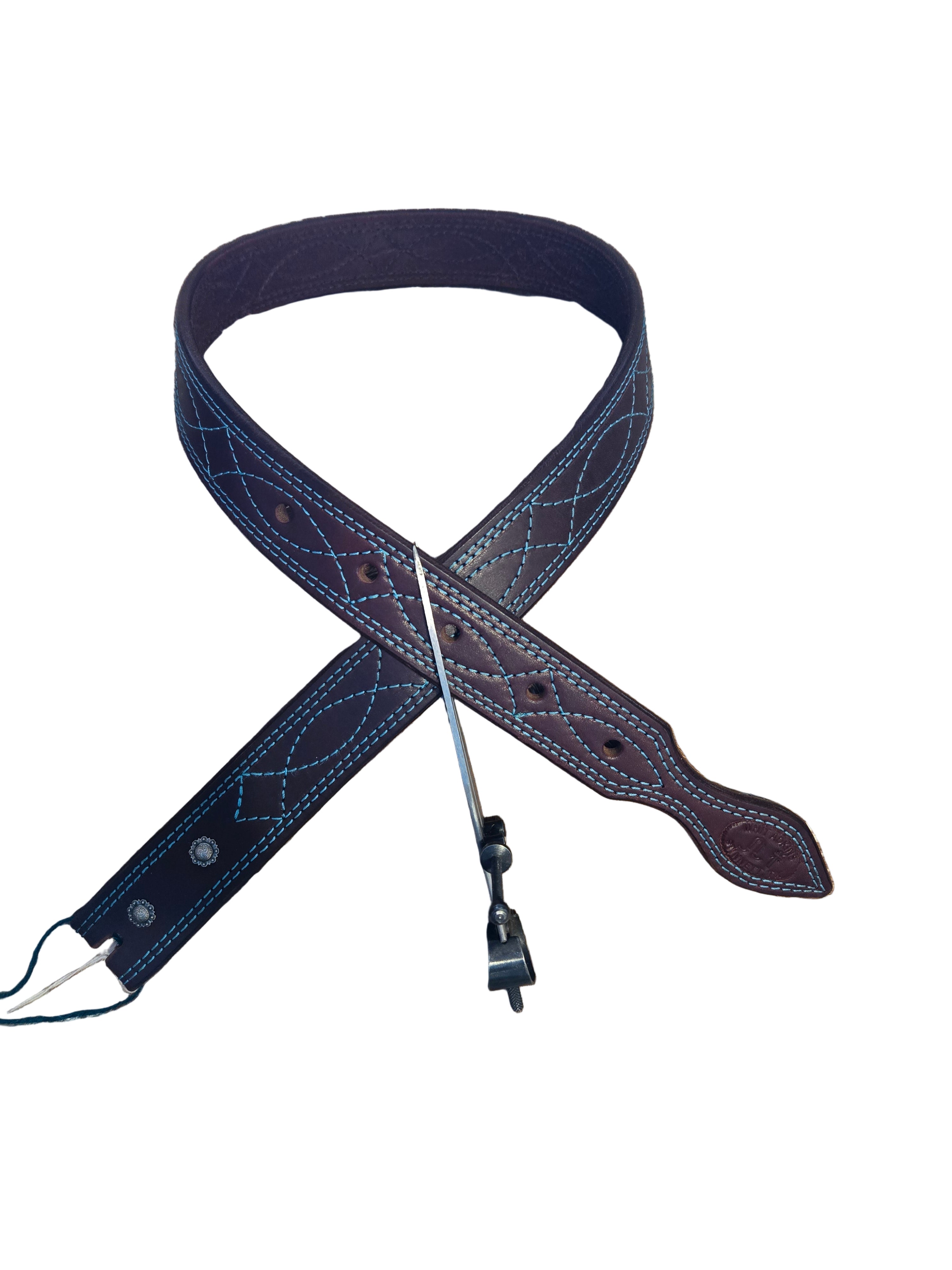 Latigo Turquoise Stitch Work Belt