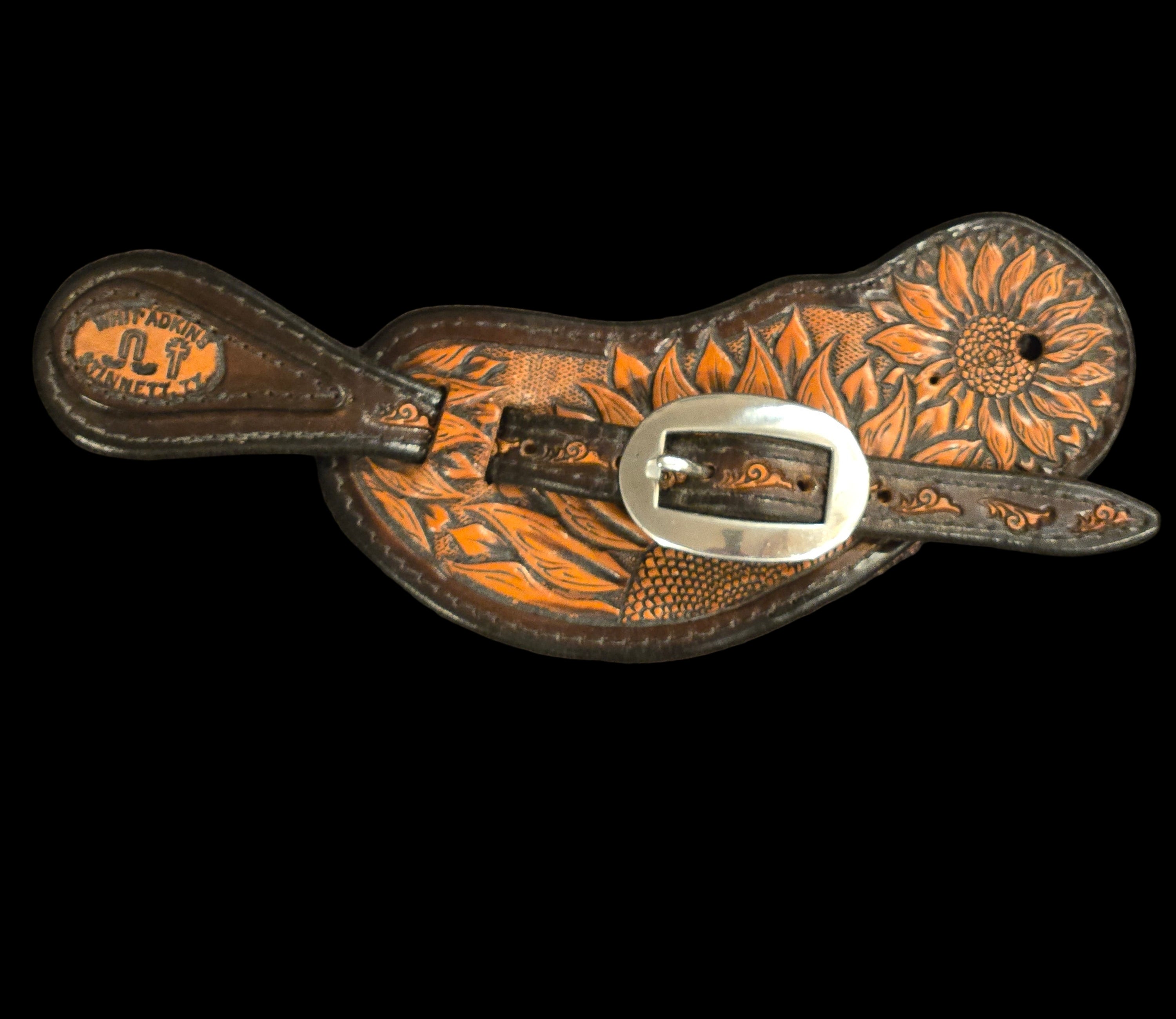 Spur Straps-Adult Floral Bibbed Sunflower