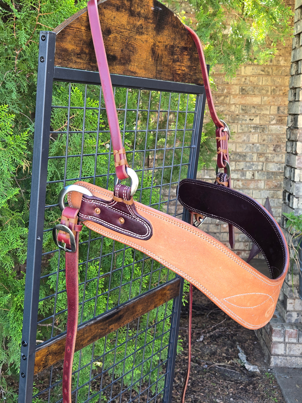 Tripping Collar Wide Leather Handmade