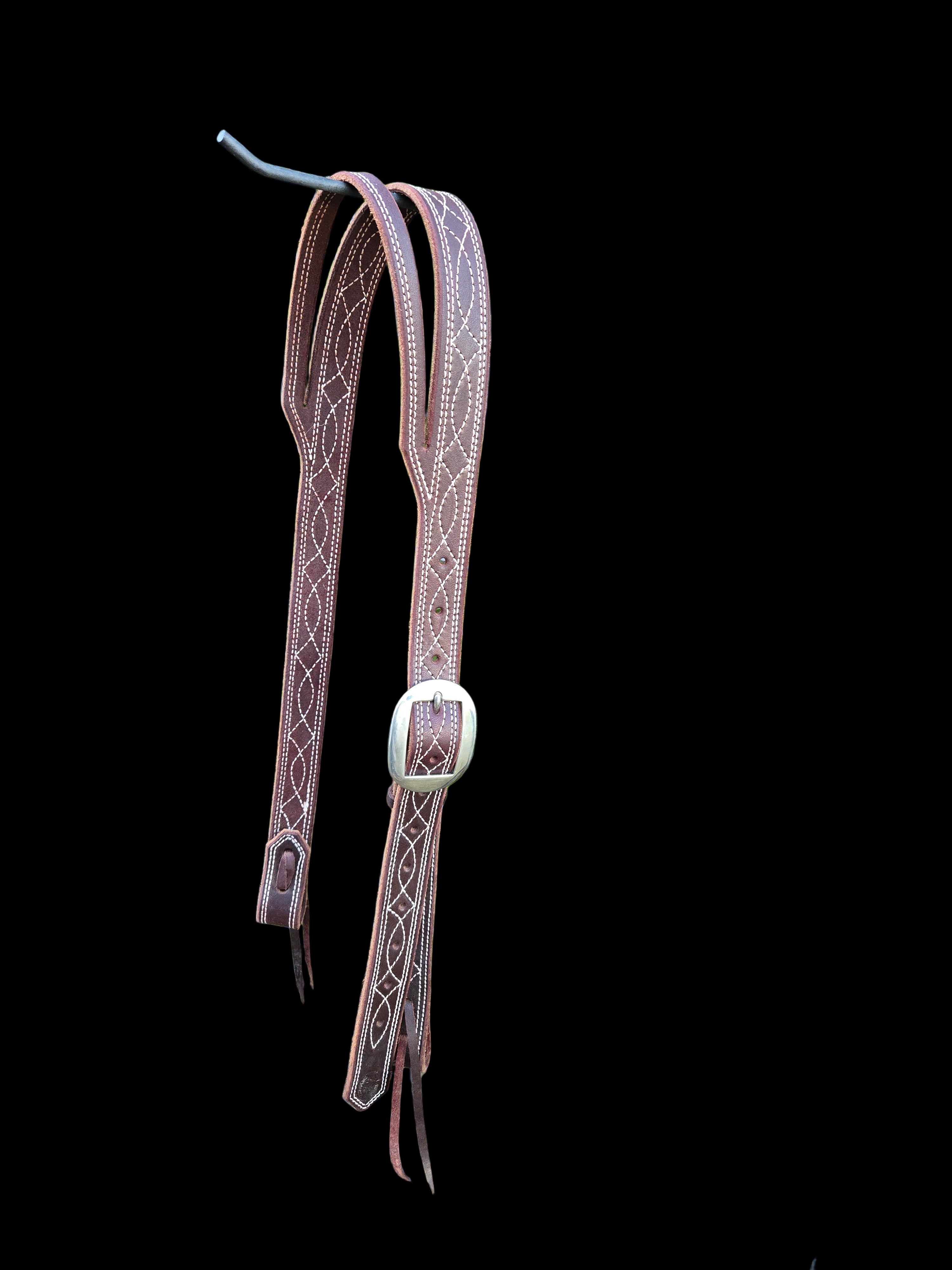 Headstall Latigo Splitear Stitched