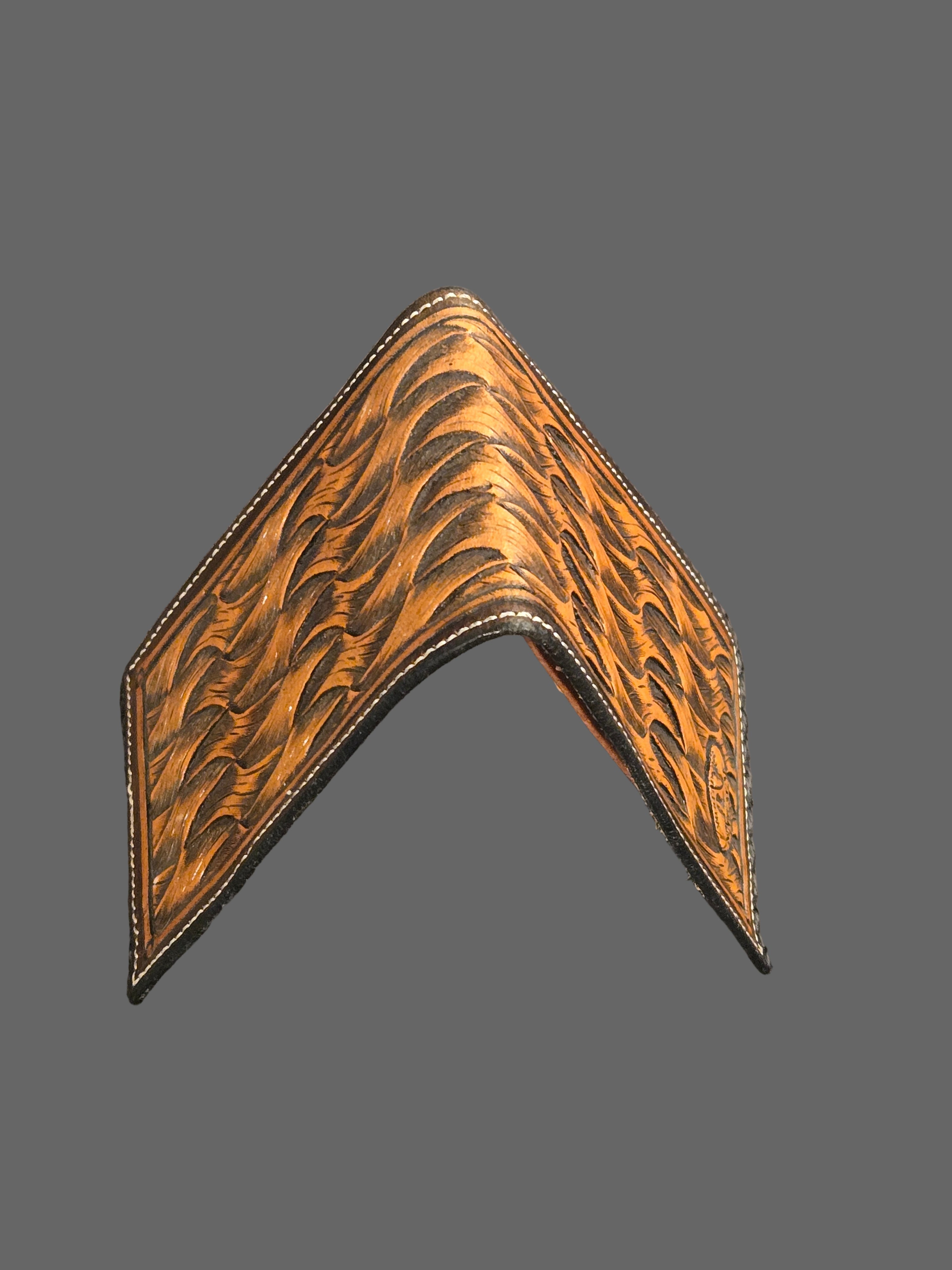 Wallet Handtooled Basket Stamp