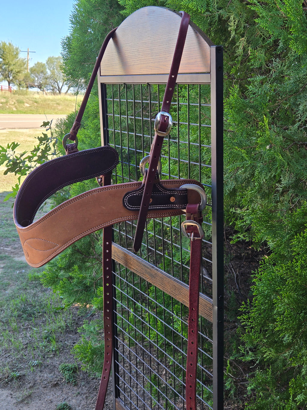 Tripping Collar Wide Leather Handmade