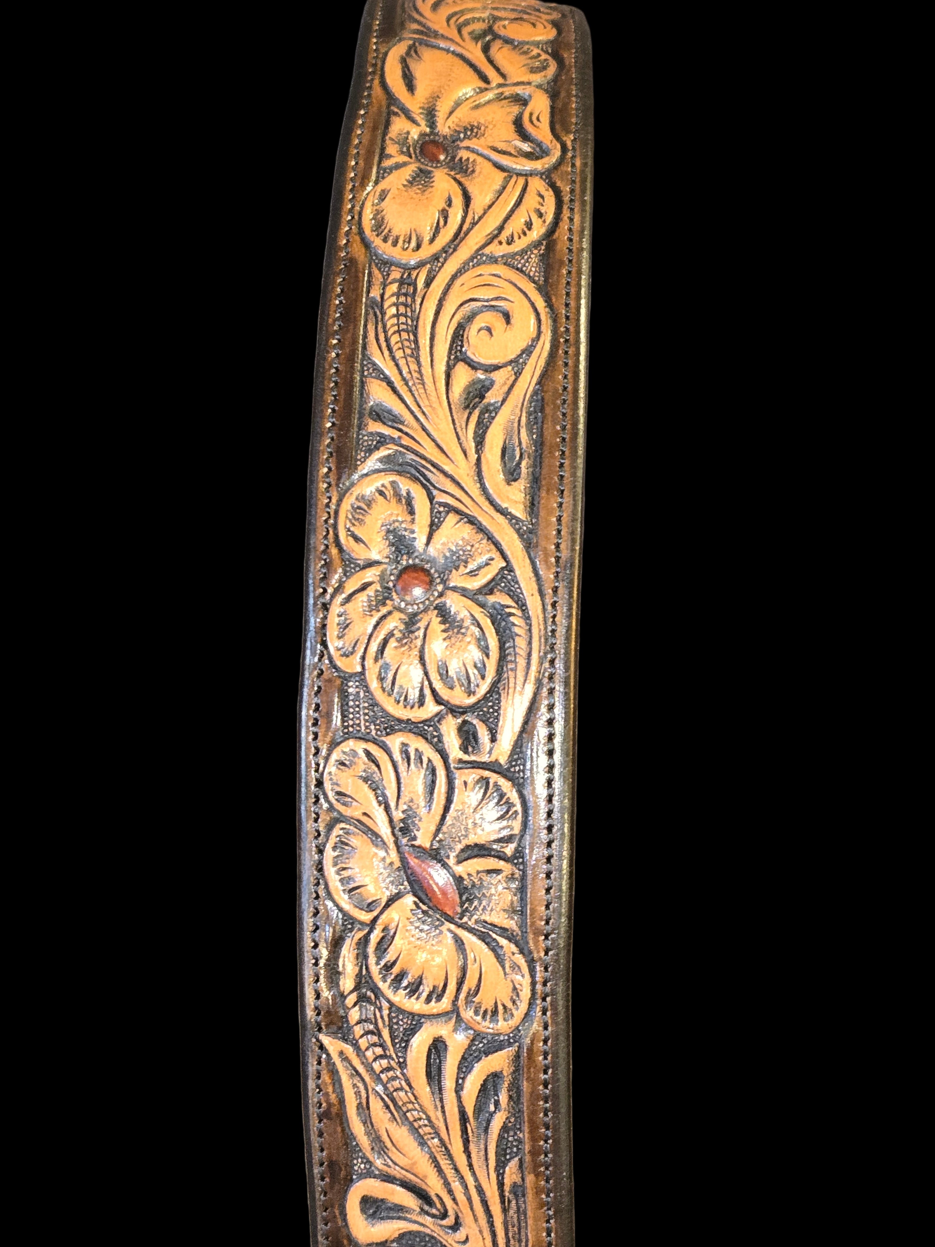 Belt Fully Handmade Handtooled