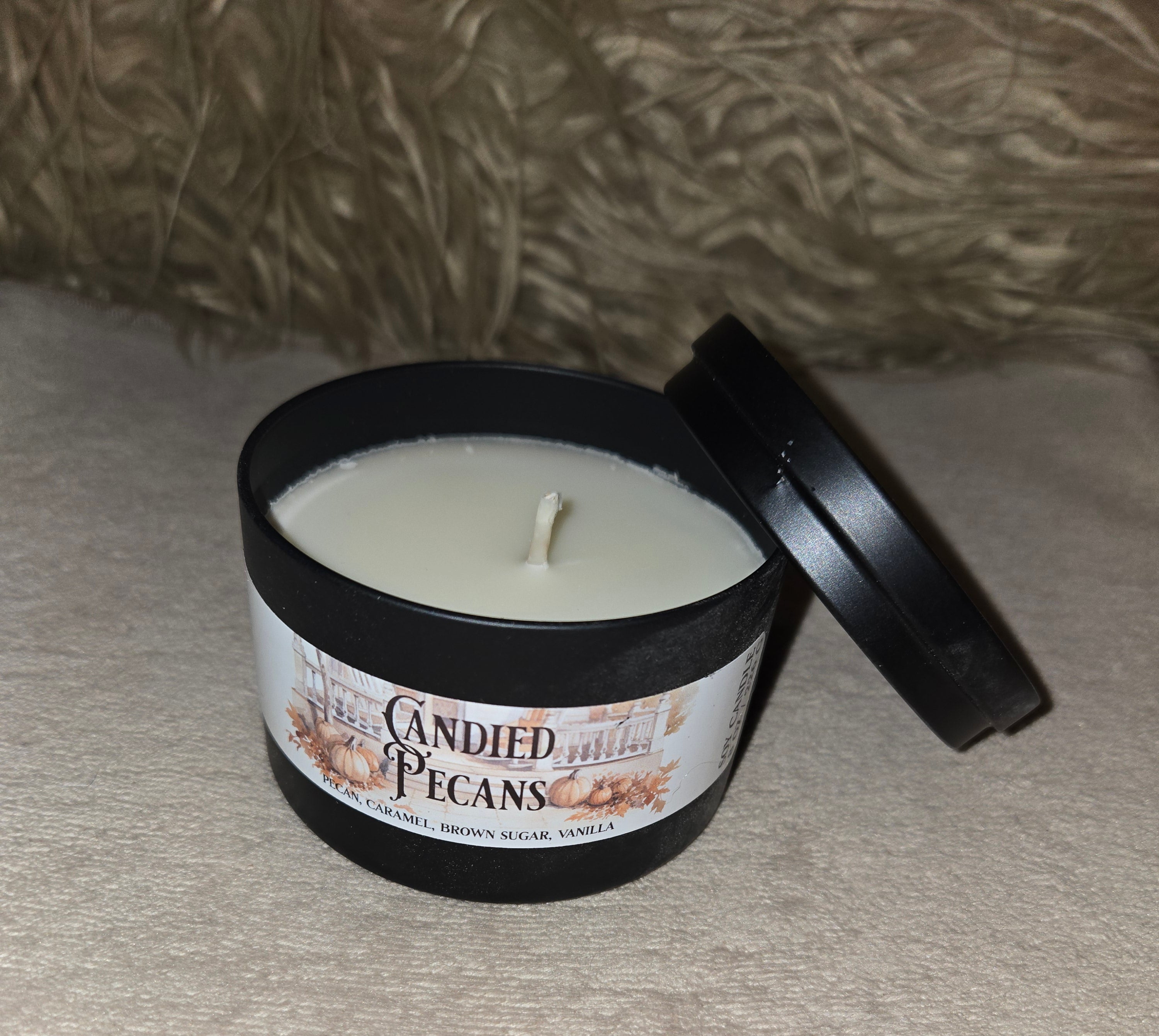 Candle Candied Pecans