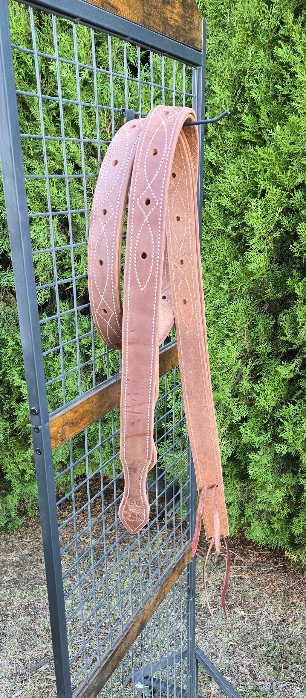 Latigo Stitched Pair Harness Handmade Leather