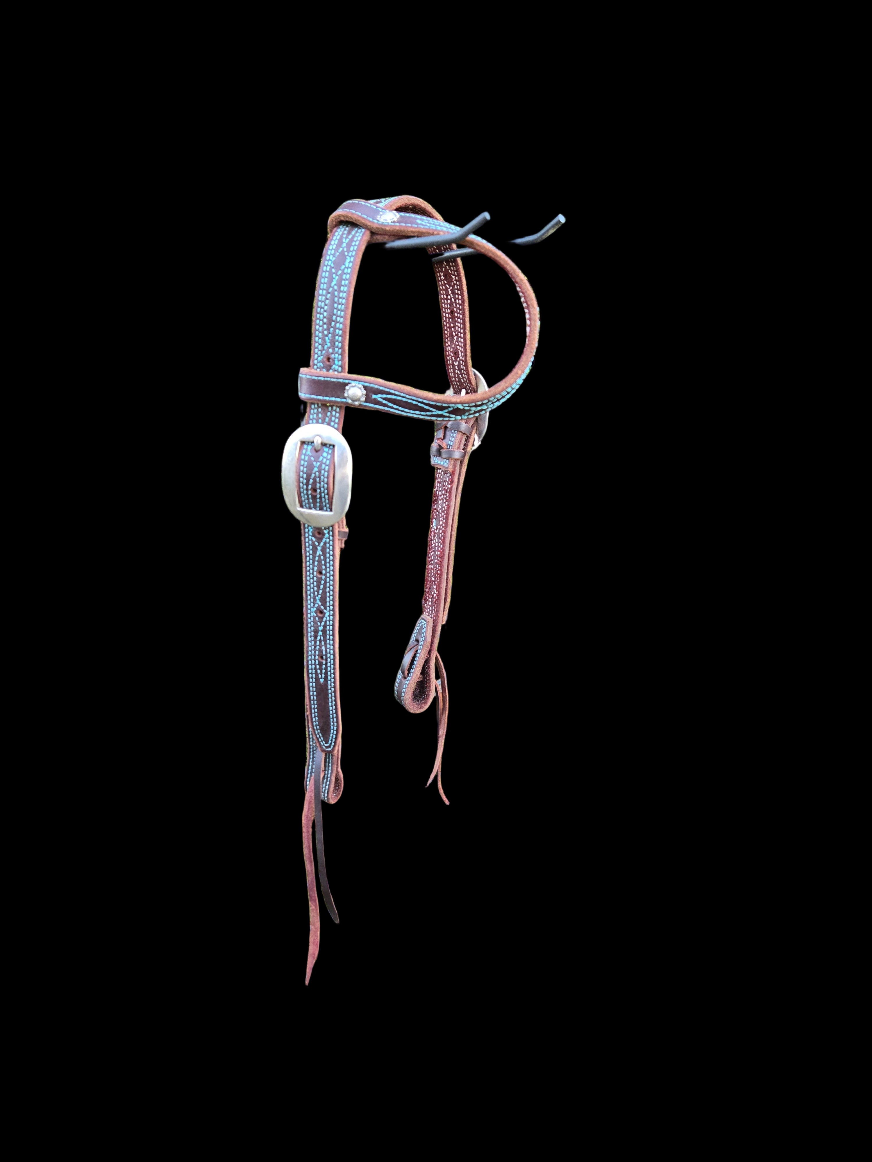 Headstall Latigo One Ear Stitched