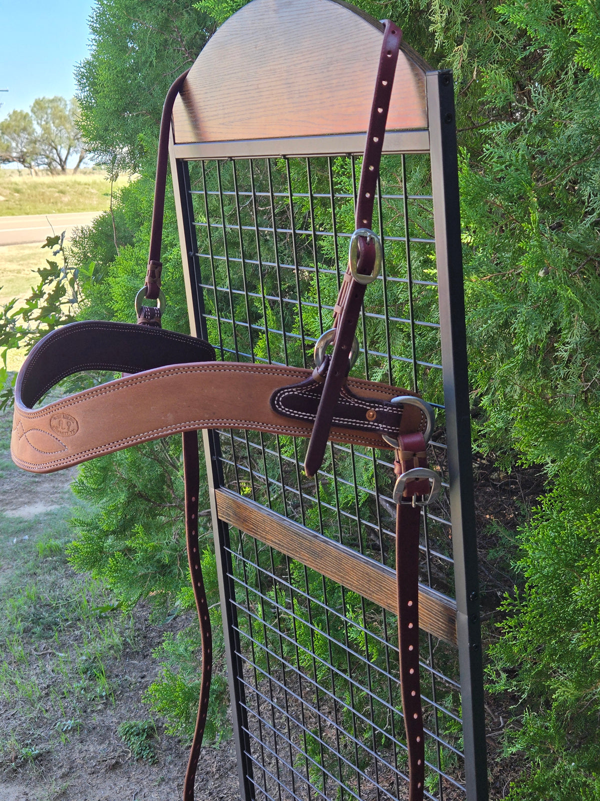 Tripping Collar Narrow Leather Handmade