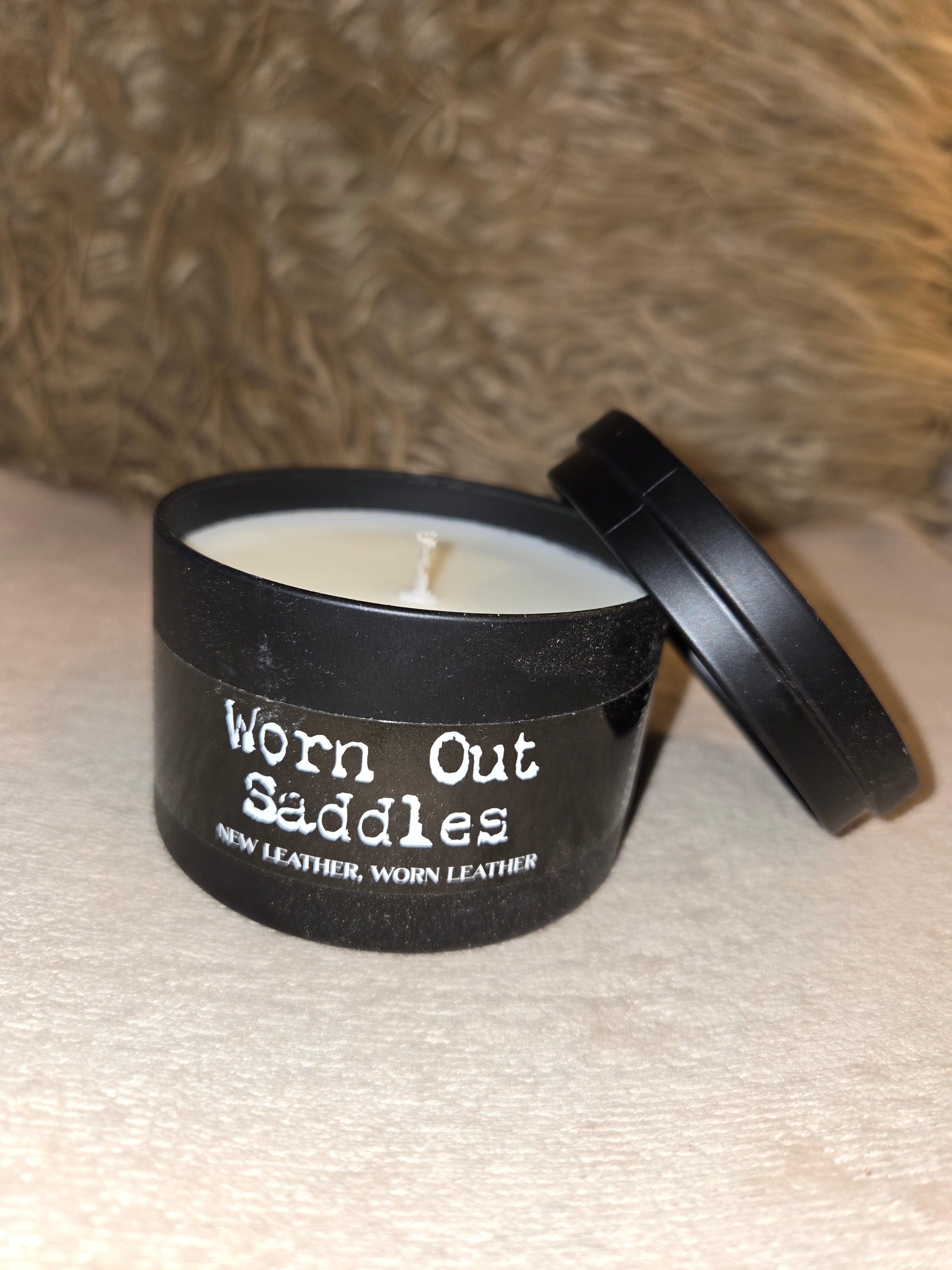 Candle Worn Out Saddles