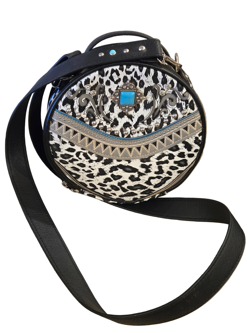 Purse Round Leopard Print