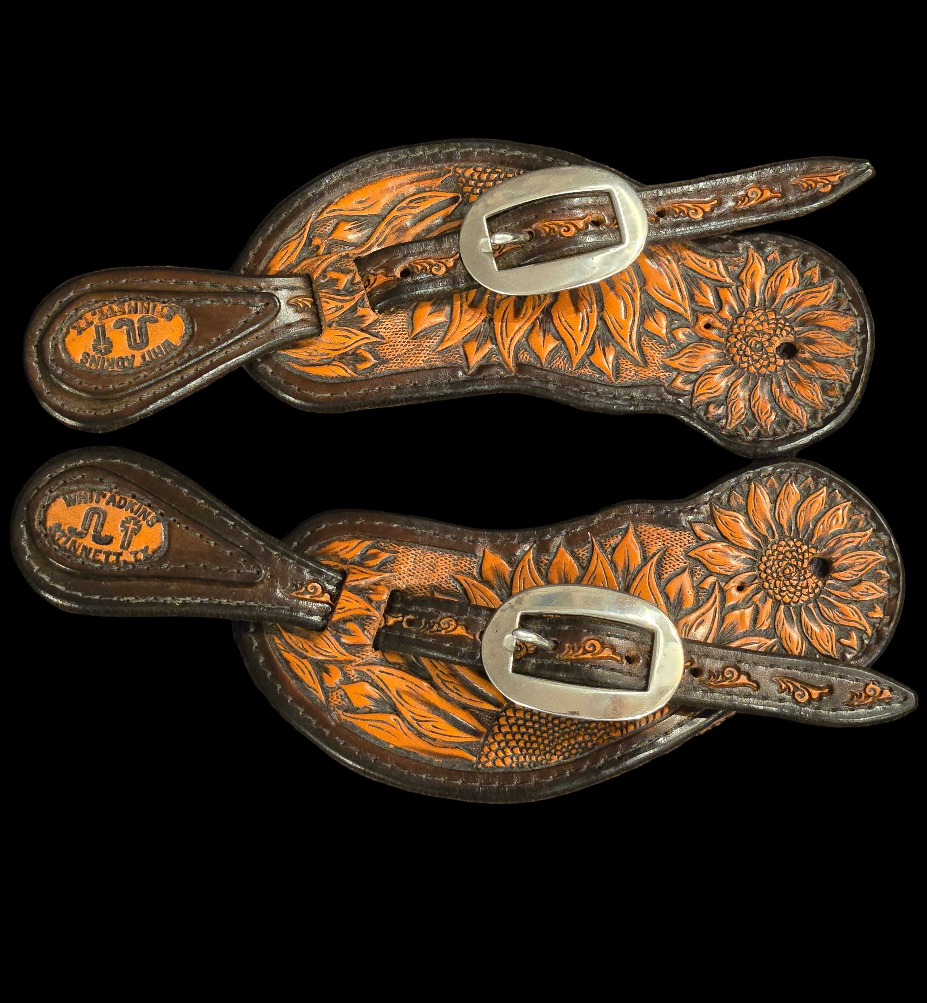 Spur Straps-Adult Floral Bibbed Sunflower