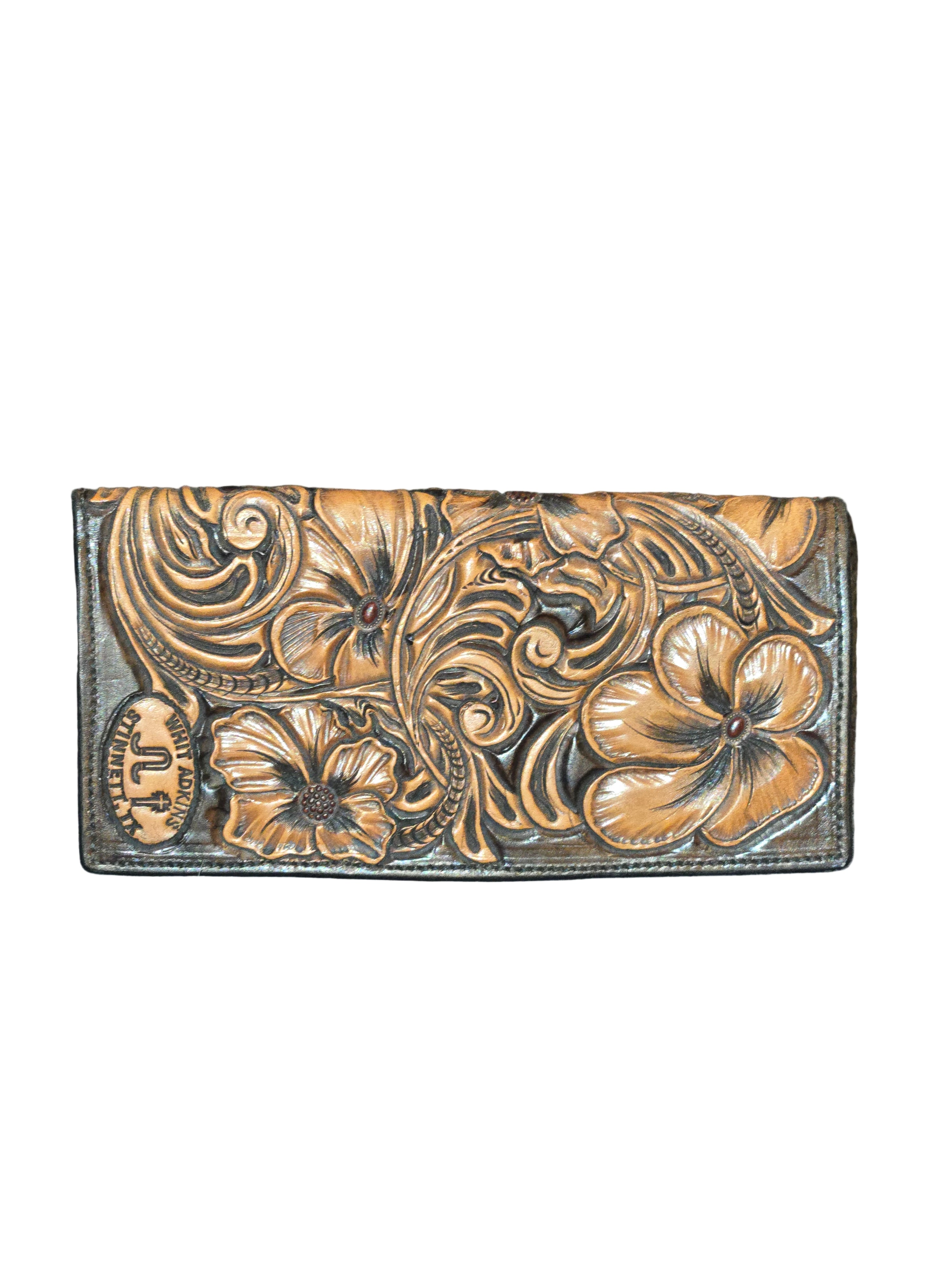 Wallet Checkbook/Cash/Card Insert Floral